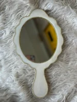 Pearl Floral Personalized Bridal Mirror - Image 2