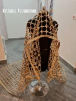 Golden Lattice Couture Bridal Veil - Image 2