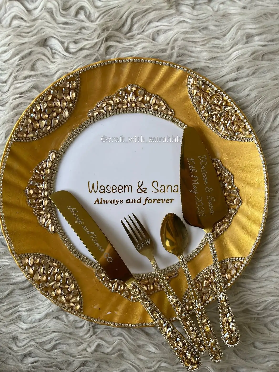 tray set Handcrafted Wedding Tray Set - Image 1